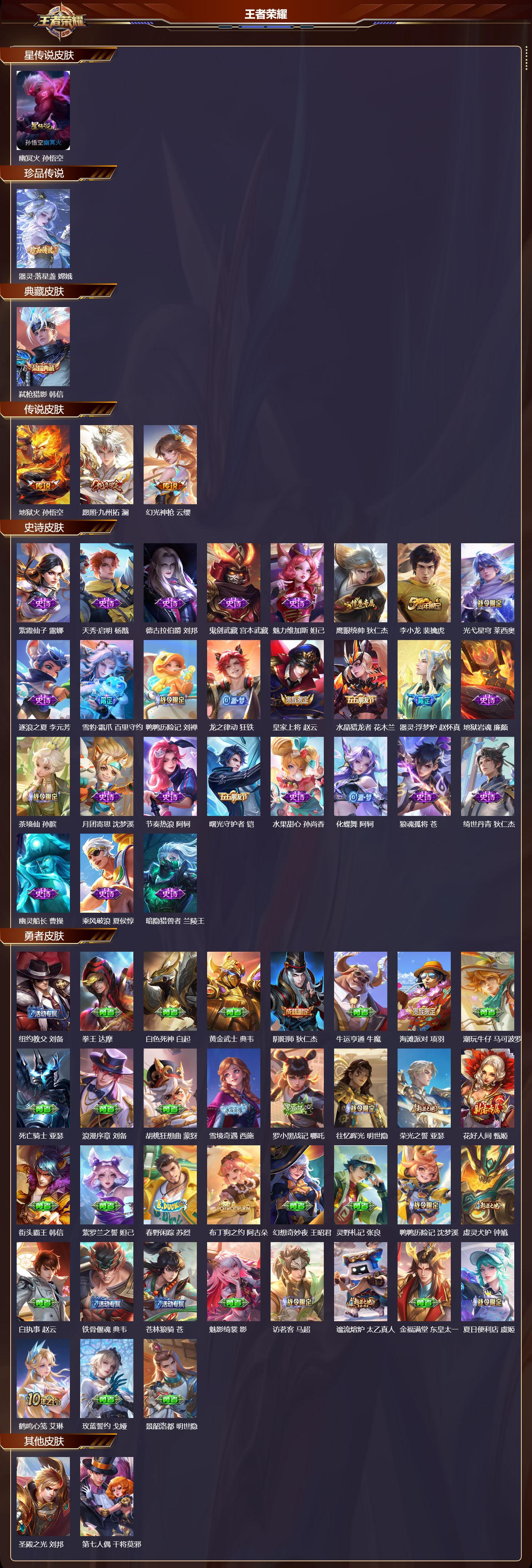 WZMK41390王者荣耀账号详情图2 WZMK41390王者荣耀账号详情图2