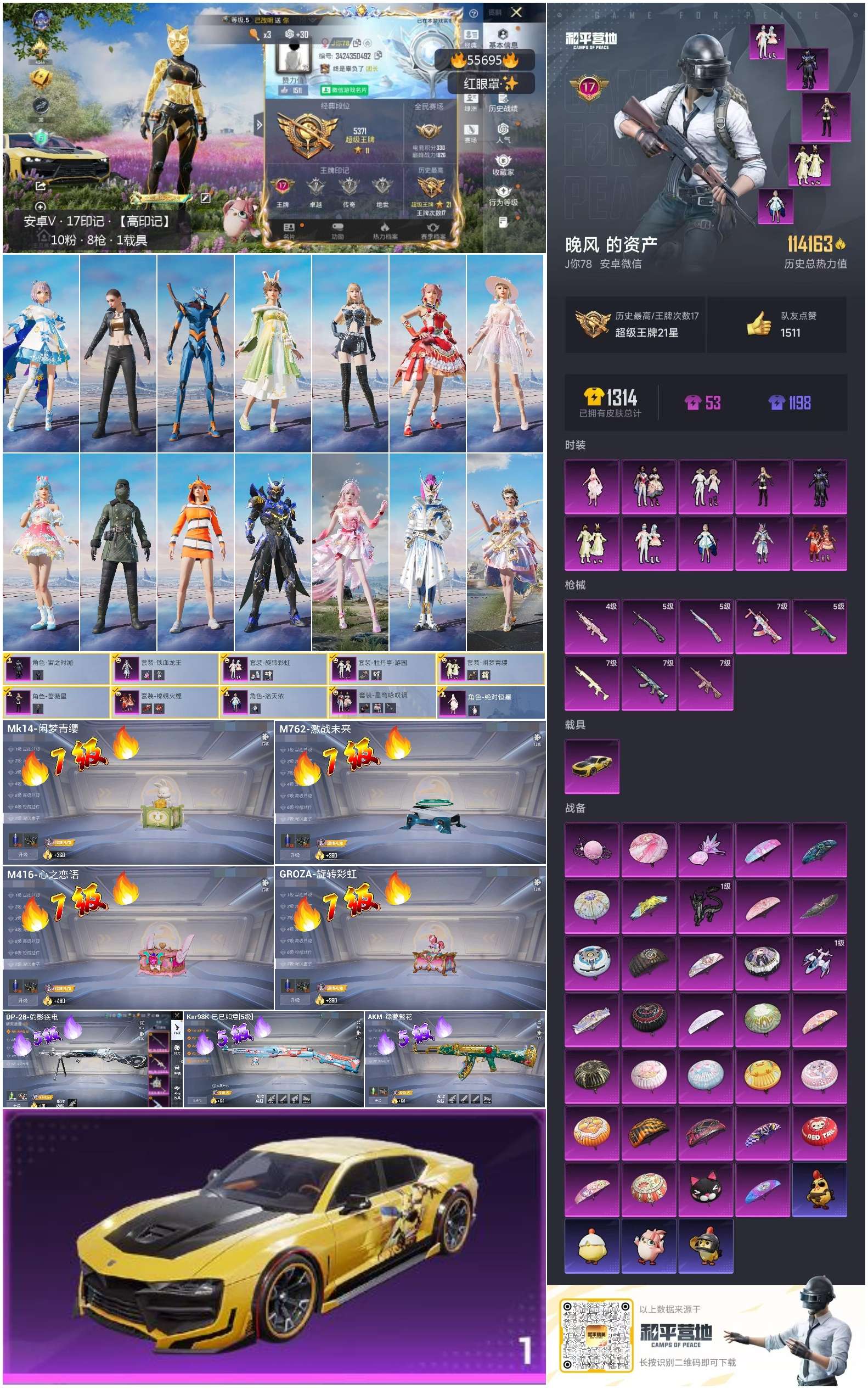 HPSJ3455038和平精英账号详情图3