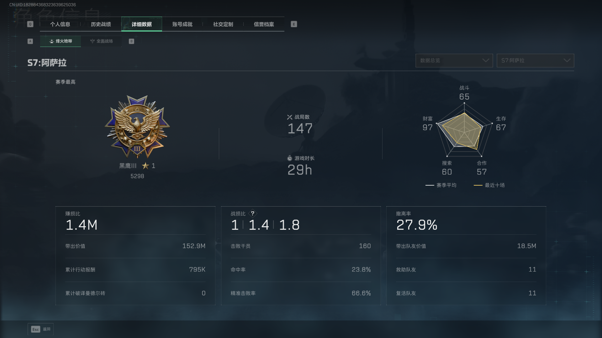 SJZCMW3103816三角洲行动账号详情图4