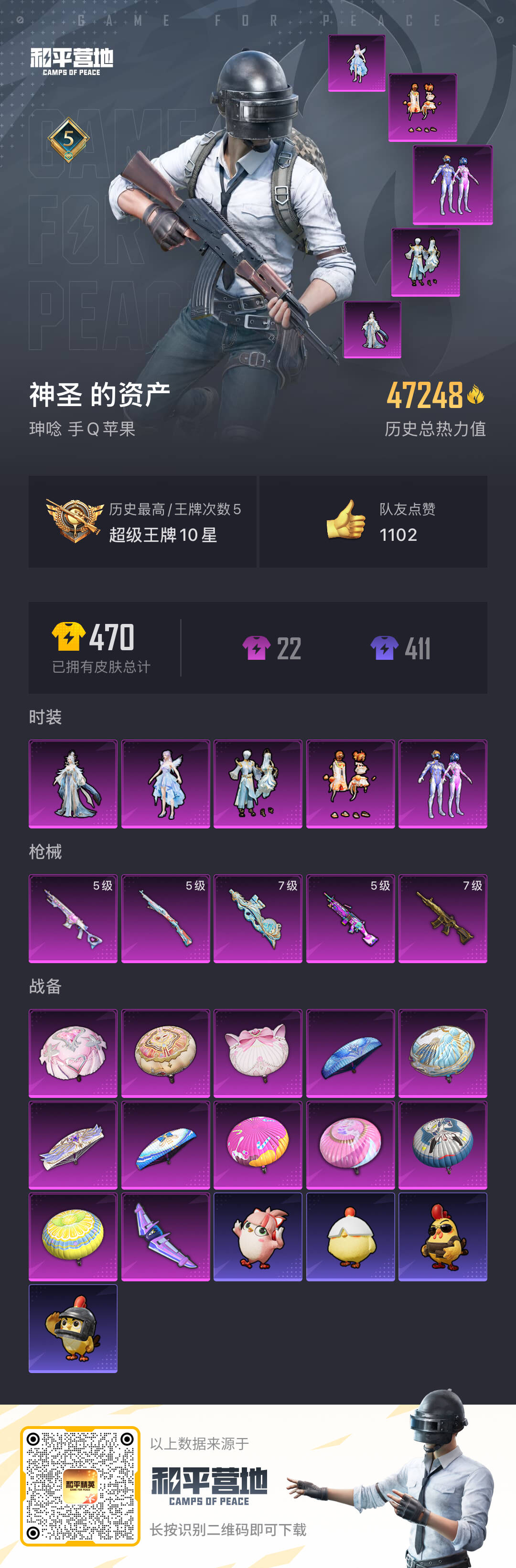 HPSJ40666和平精英账号详情图3