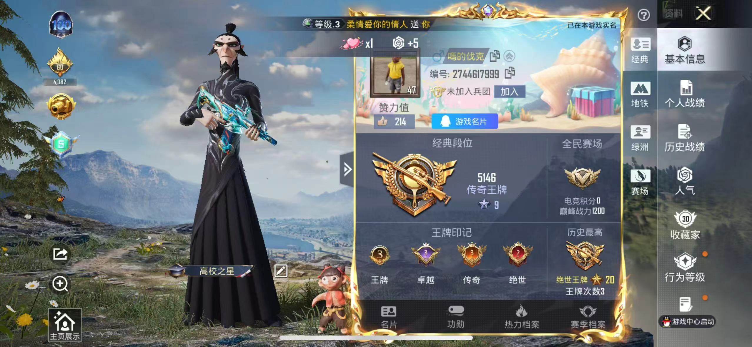 HPSJ45215和平精英账号详情图2