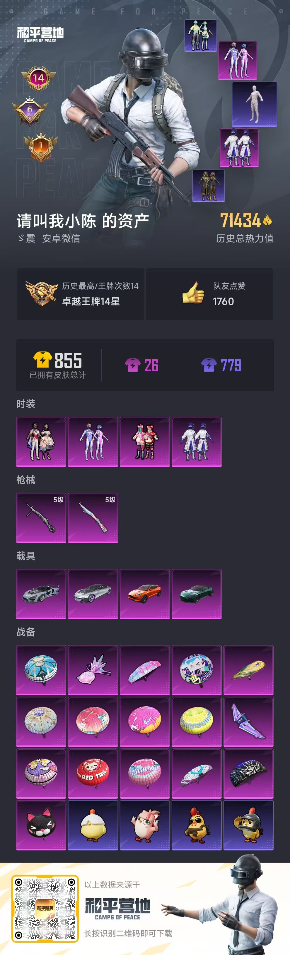 HPCMW410137和平精英账号详情图2