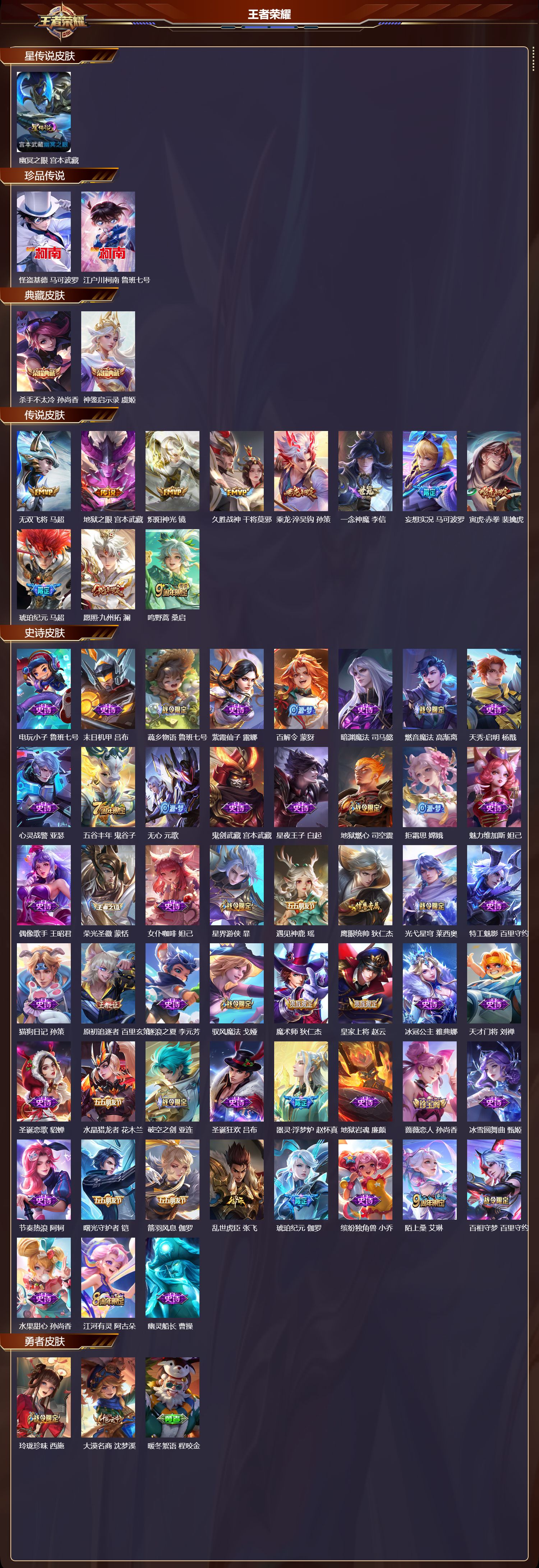 WZQM41398王者荣耀账号详情图3