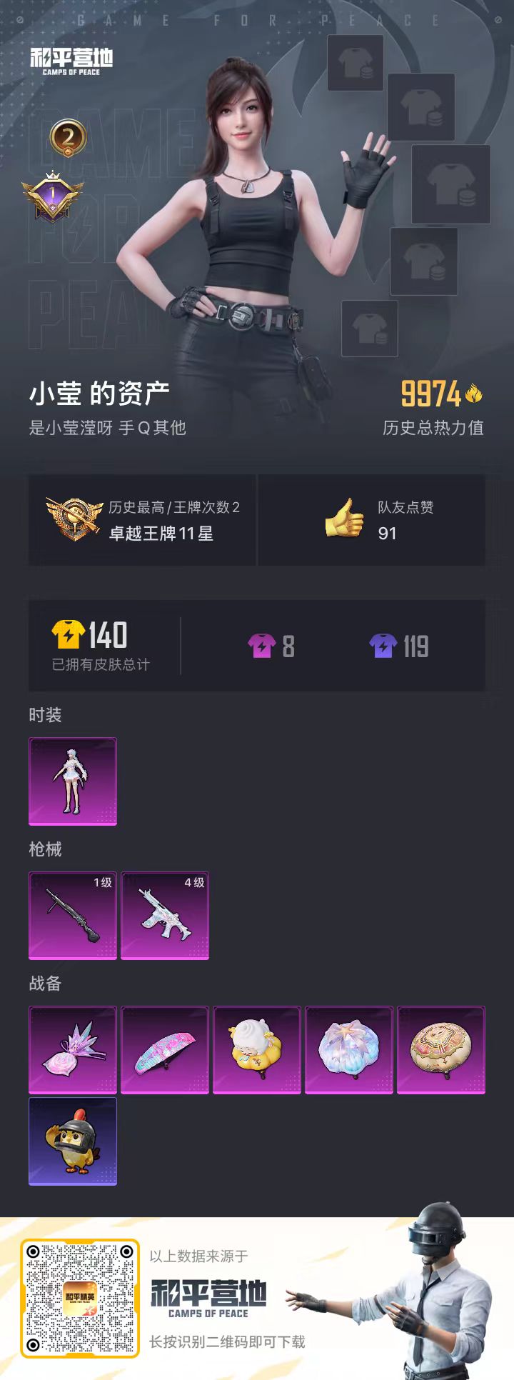 HPSJ3455070和平精英账号详情图2 HPSJ3455070和平精英账号详情图2