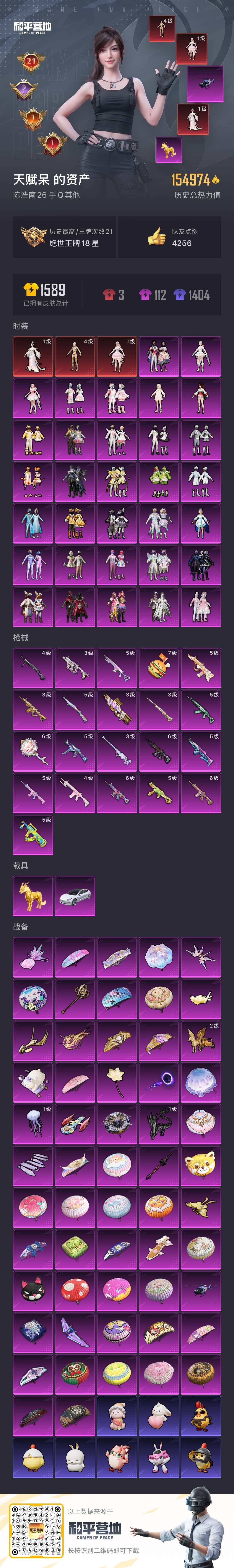 HPSJ45218和平精英账号详情图3