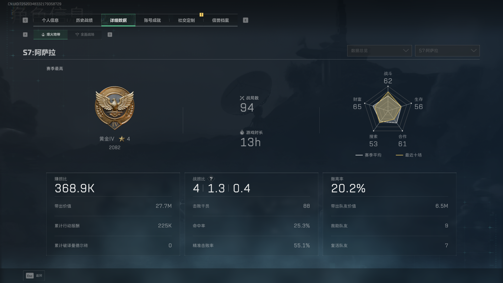 SJZQM3103795三角洲行动账号详情图4