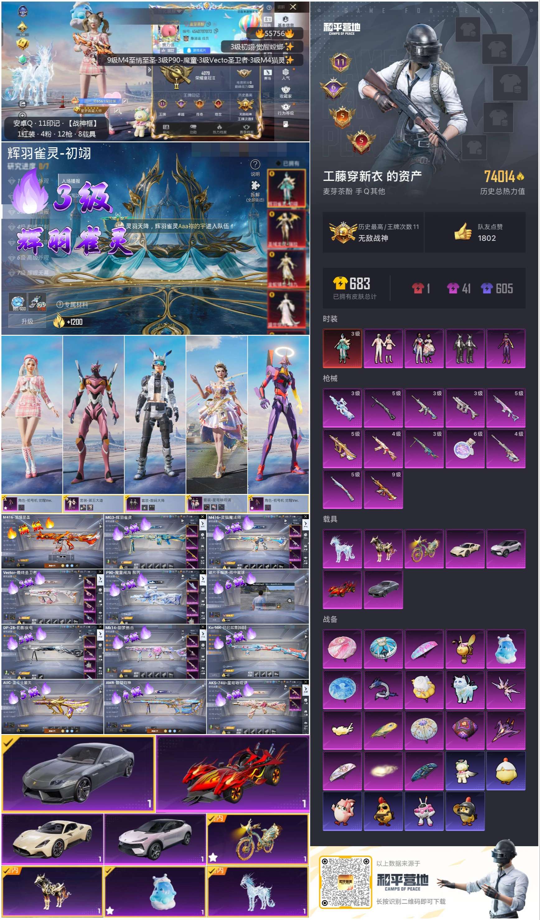 HPSJ45208和平精英账号详情图4