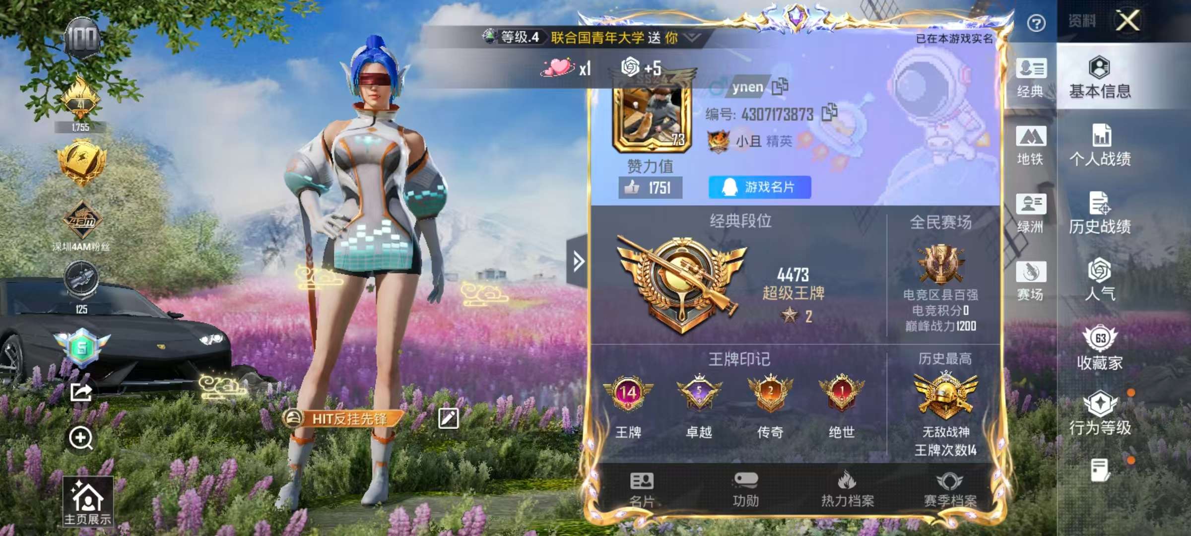 HPSJ3455004和平精英账号详情图3