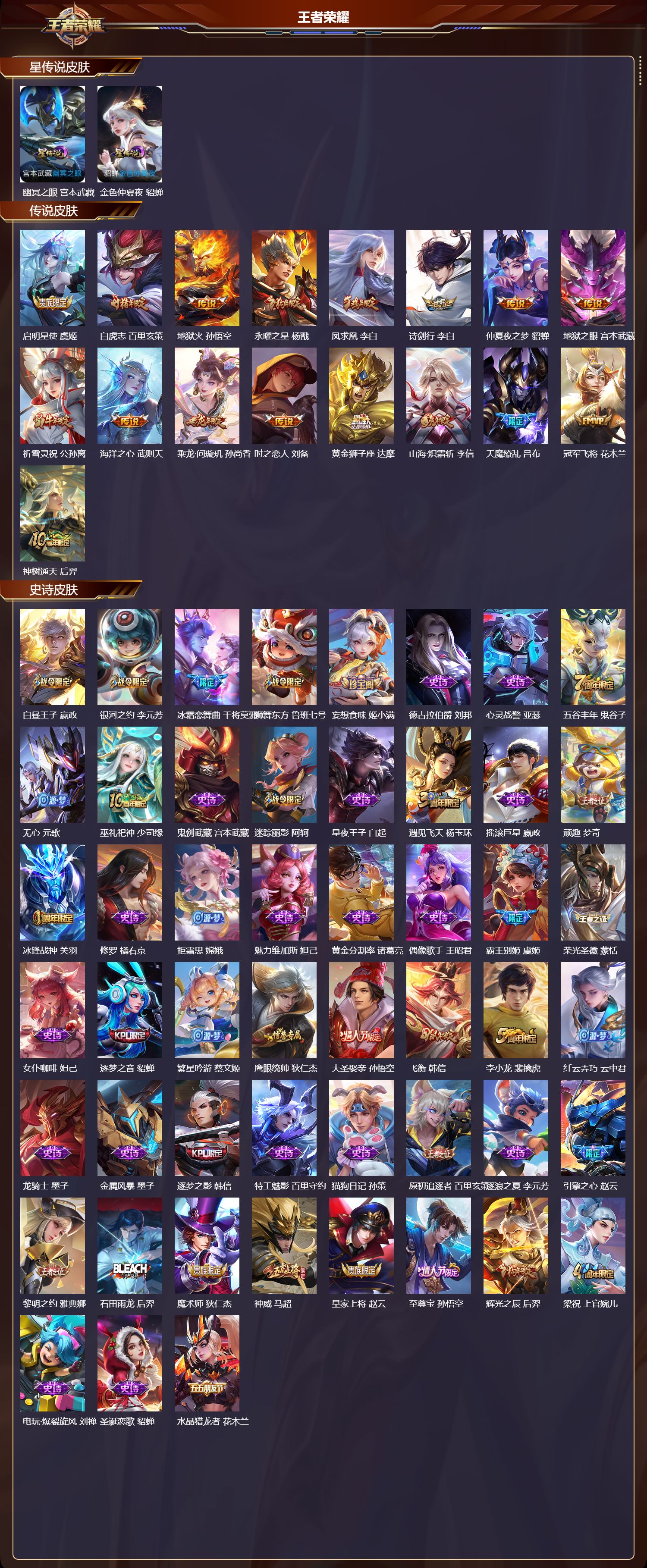 WZQM41370王者荣耀账号详情图3