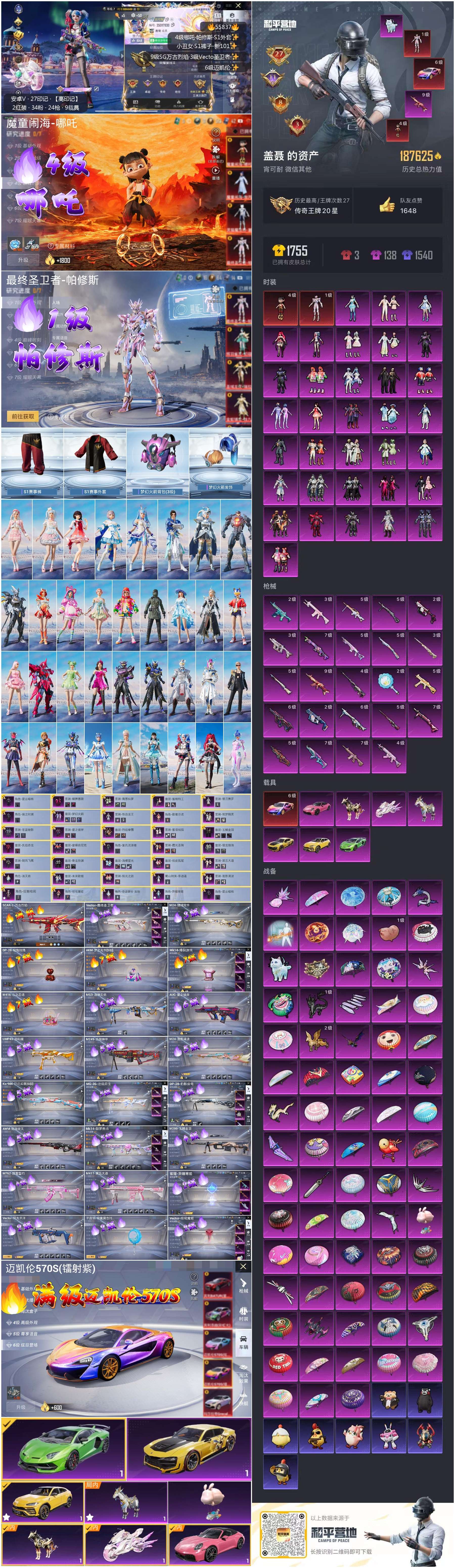 HPSJ3455066和平精英账号详情图2