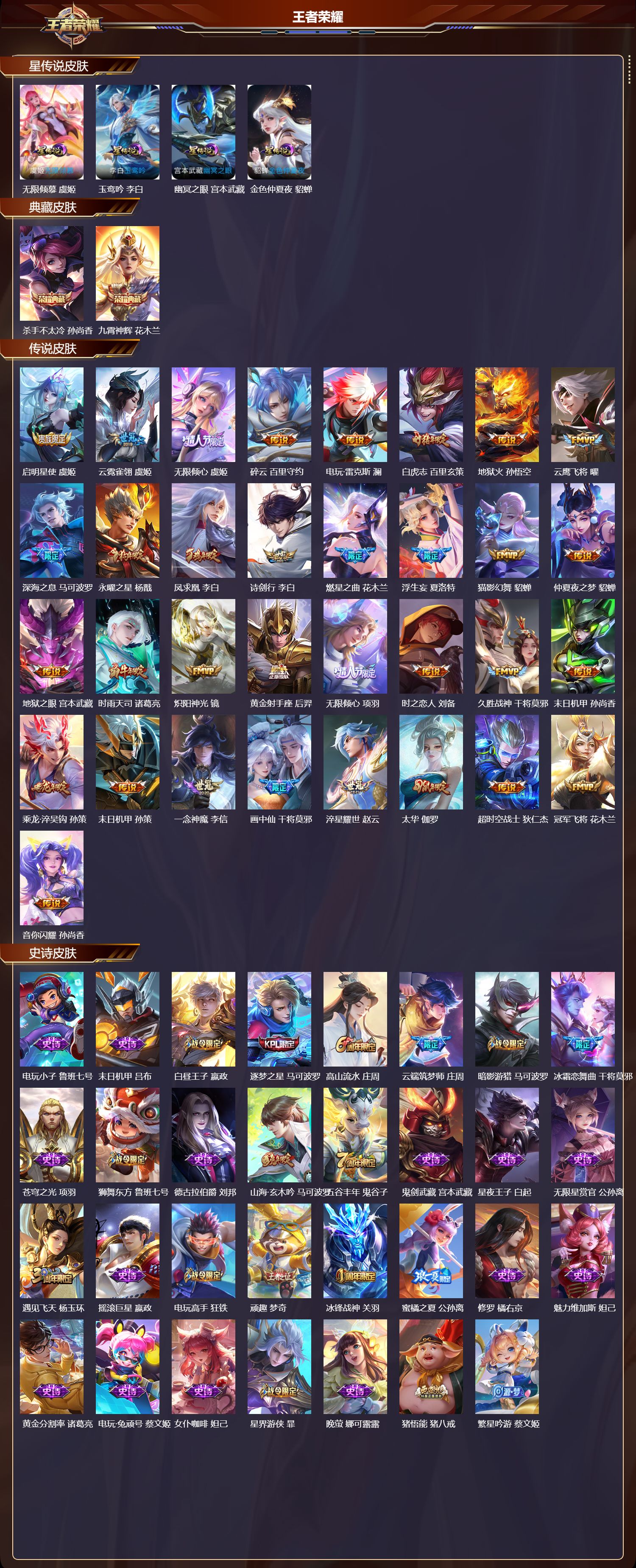 WZQM41344王者荣耀账号详情图3