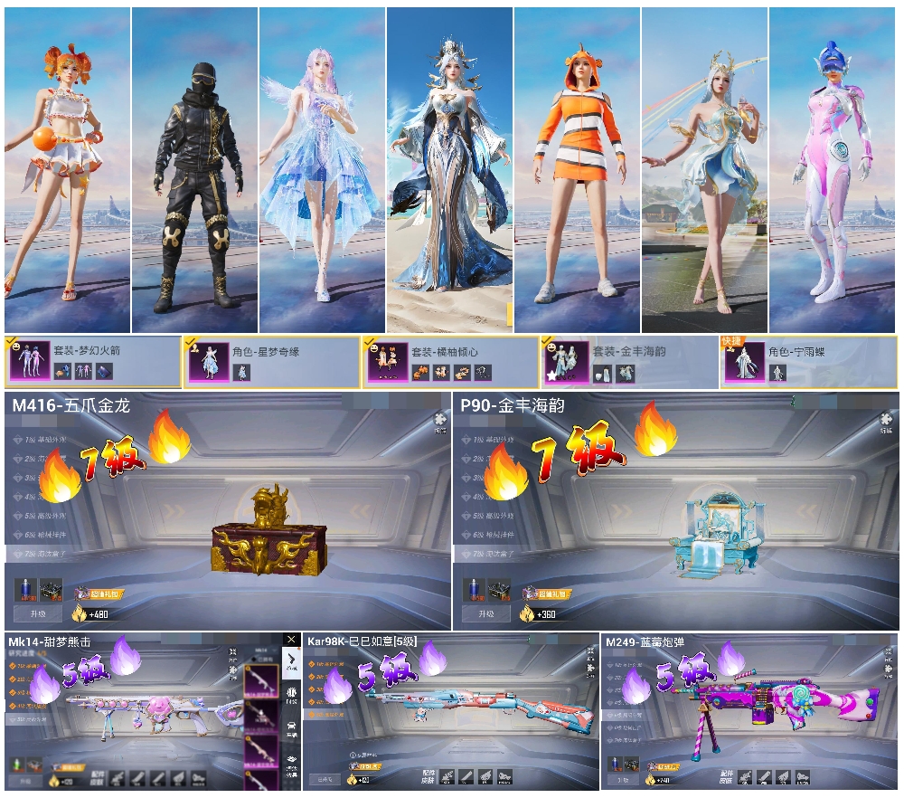 HPSJ40666和平精英账号详情图2