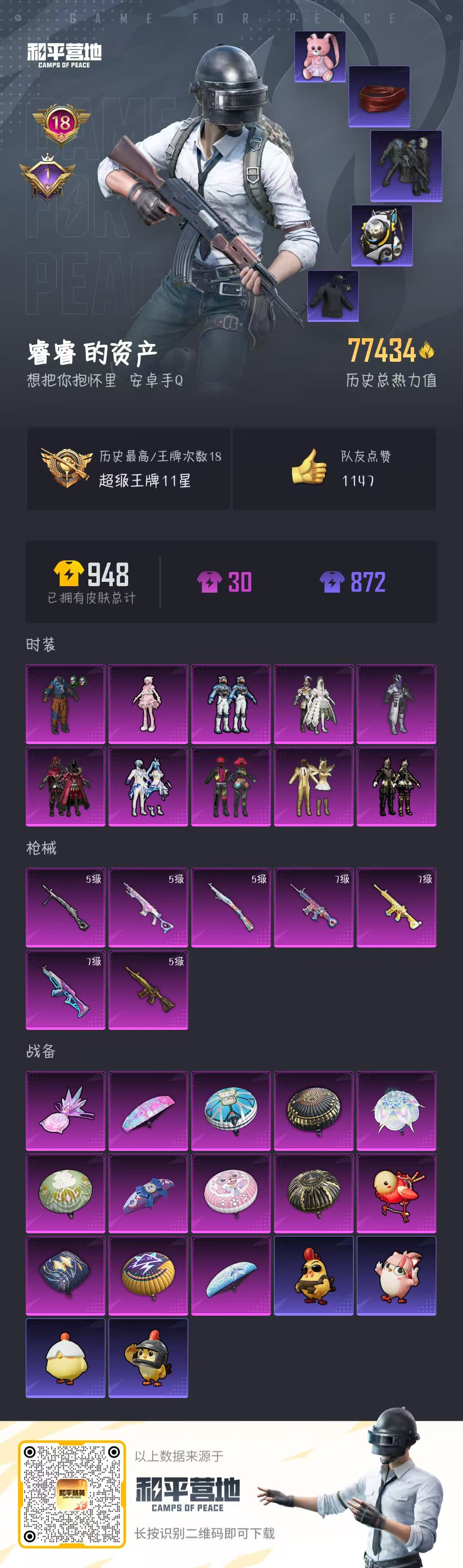 HPSJ410716和平精英账号详情图3