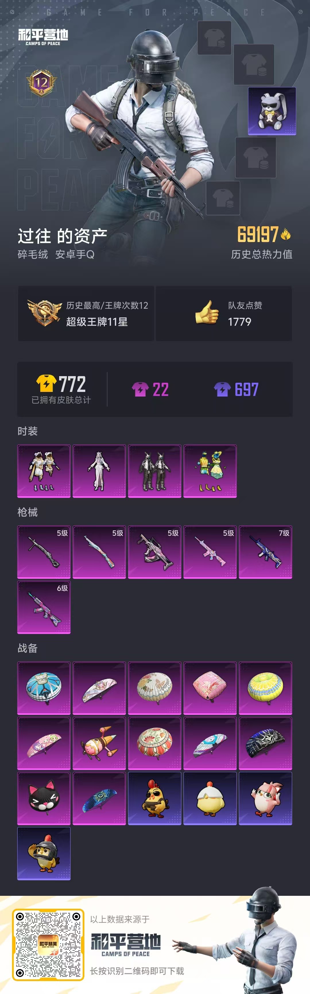 HPSJ45207和平精英账号详情图3