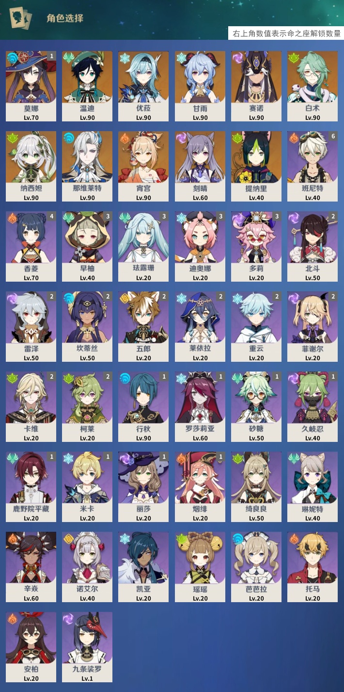 YSMK317240原神账号详情图3