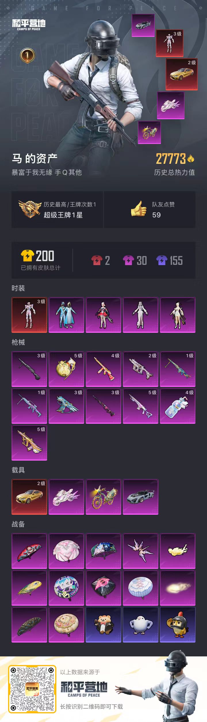 HPSJ45234和平精英账号详情图3 HPSJ45234和平精英账号详情图3