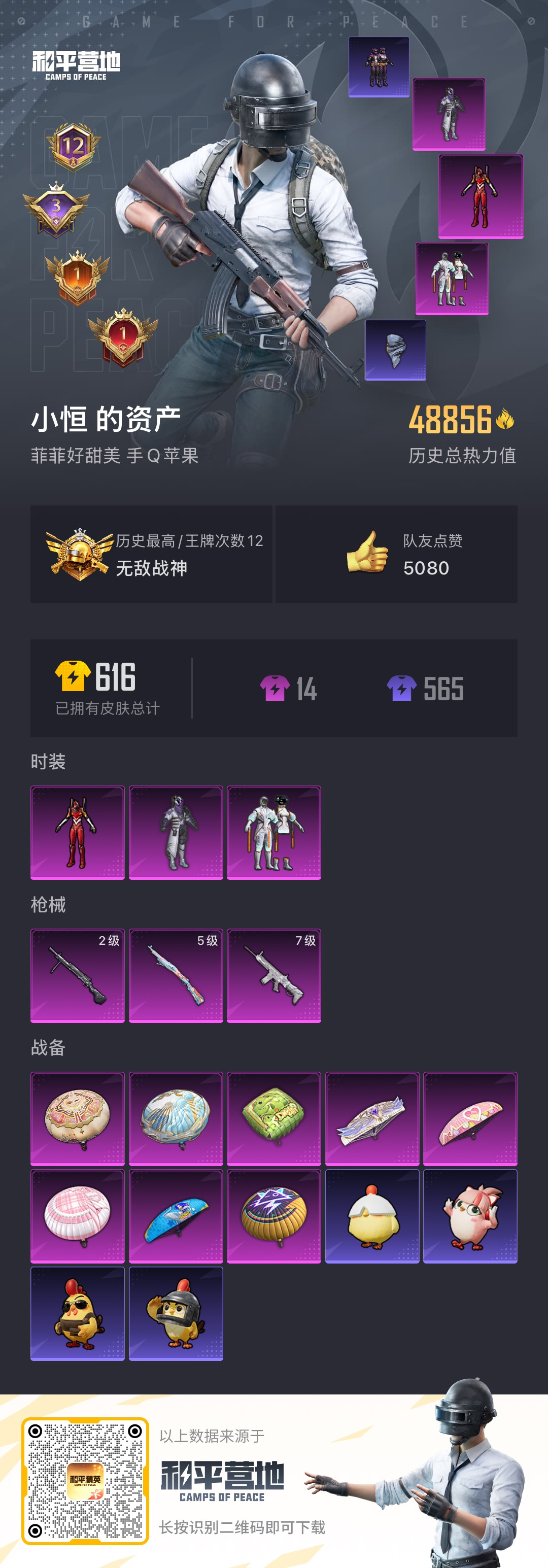 HPCMW410190和平精英账号详情图3