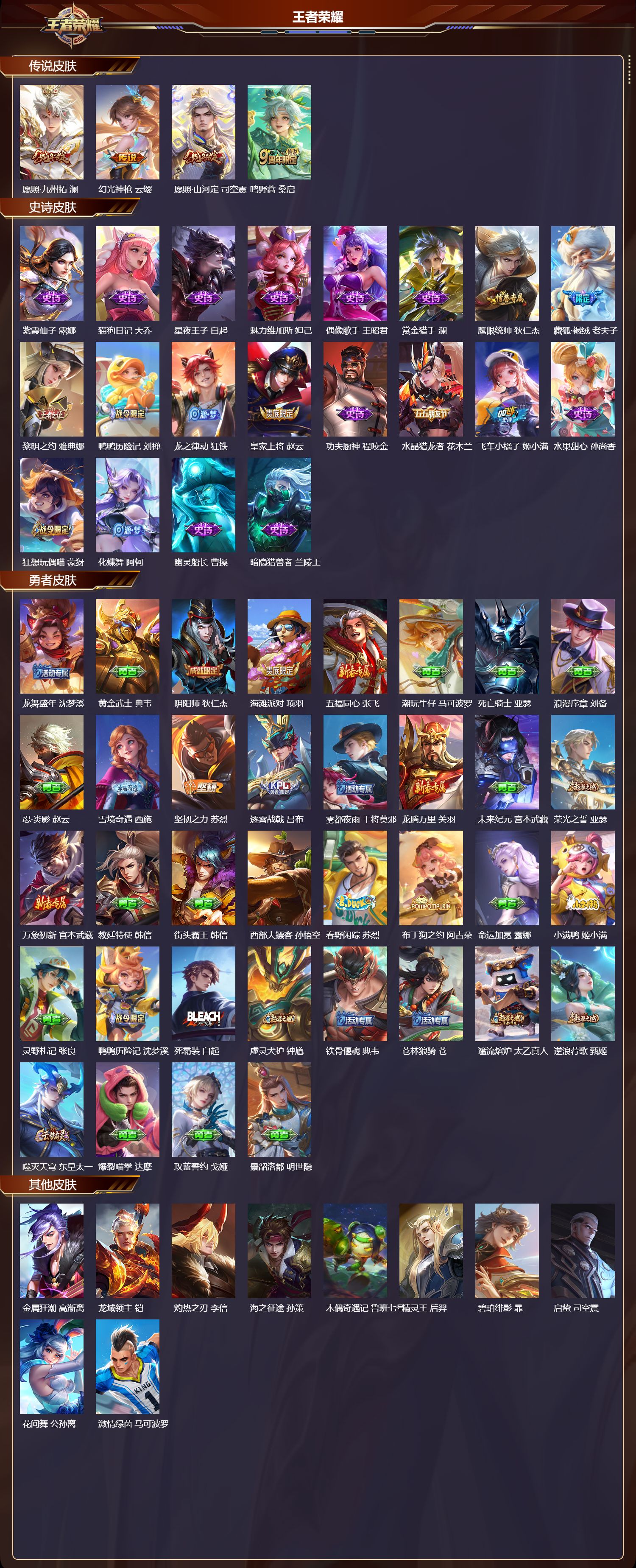 WZMK41393王者荣耀账号详情图2