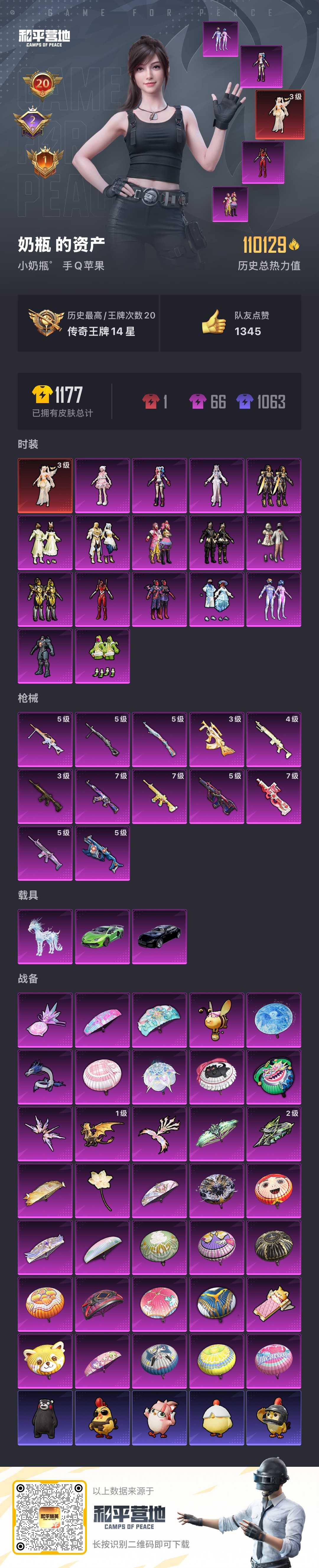 HPSJ3455418和平精英账号详情图3