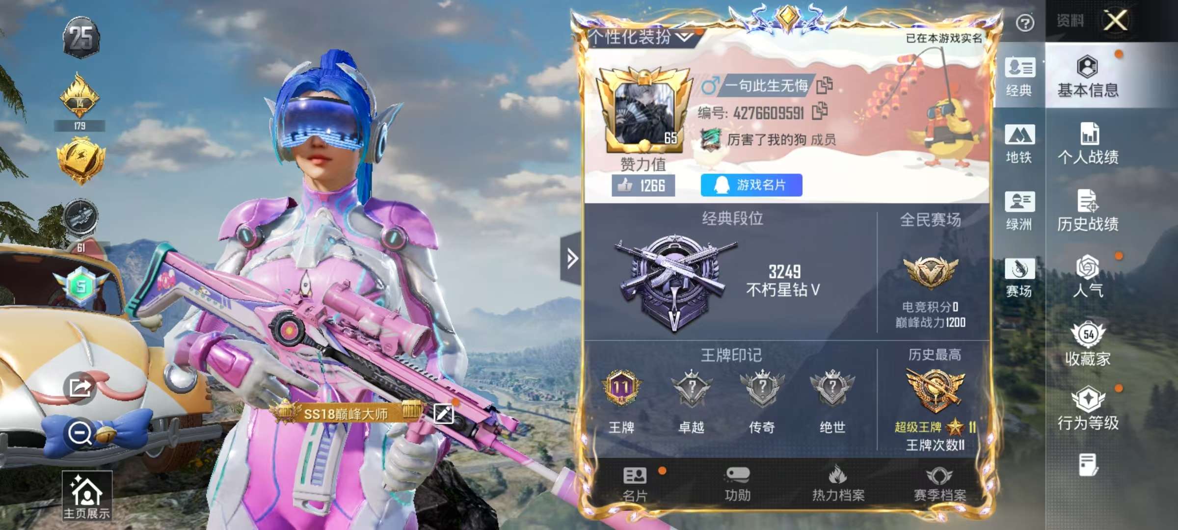 HPSJ3455114和平精英账号详情图2