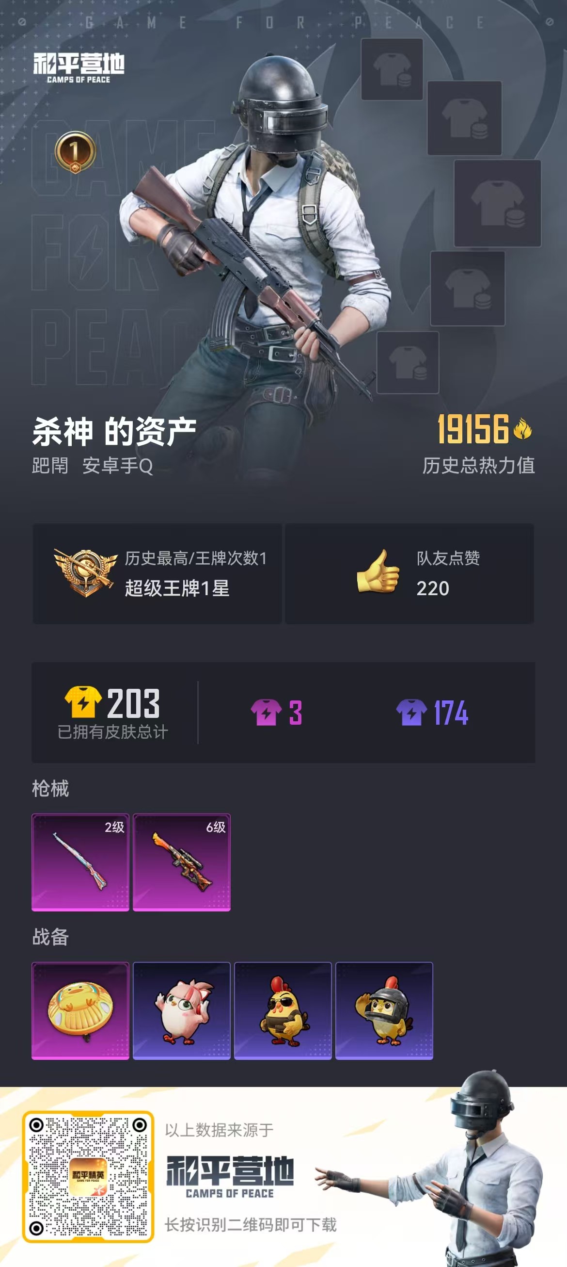 HPSJ3455116和平精英账号详情图3