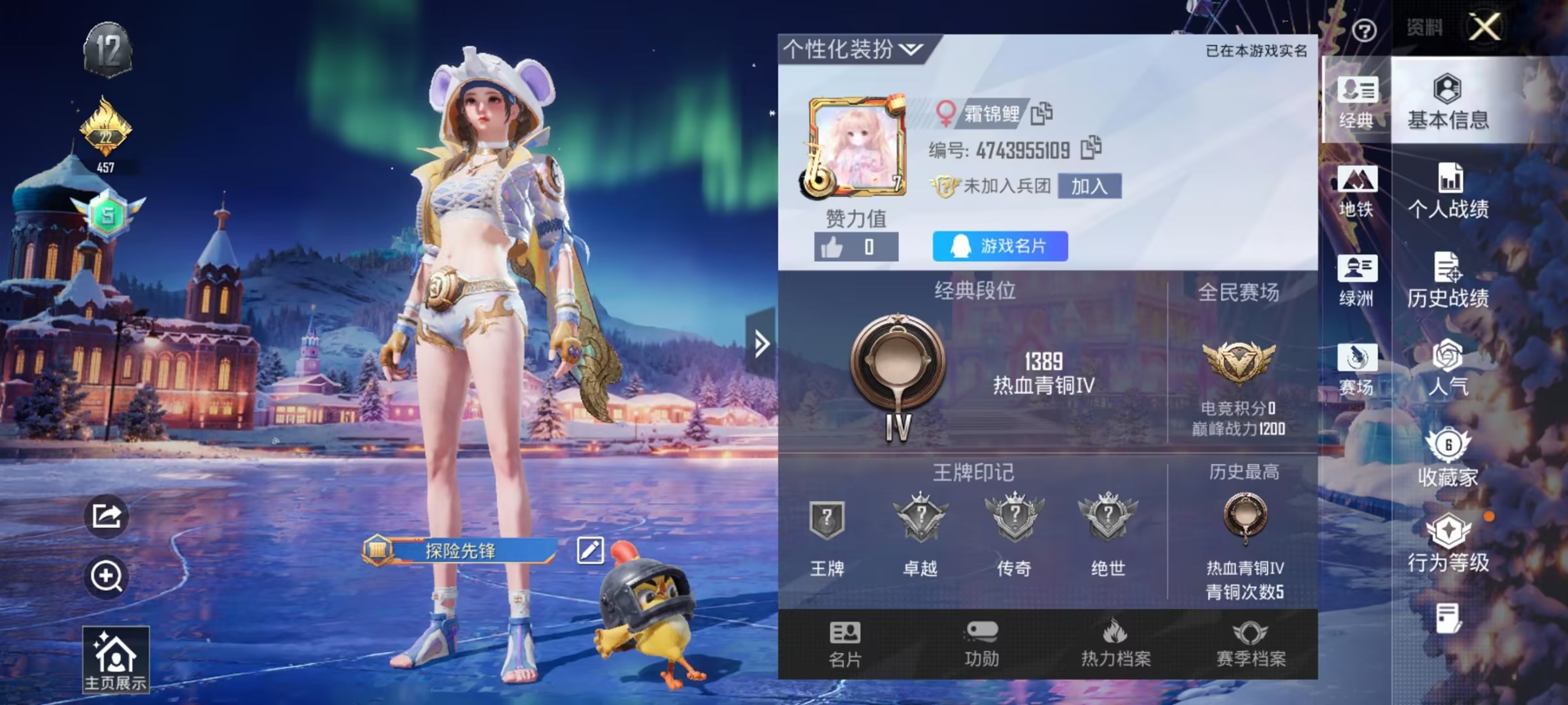 HPSJ3454968和平精英账号详情图4