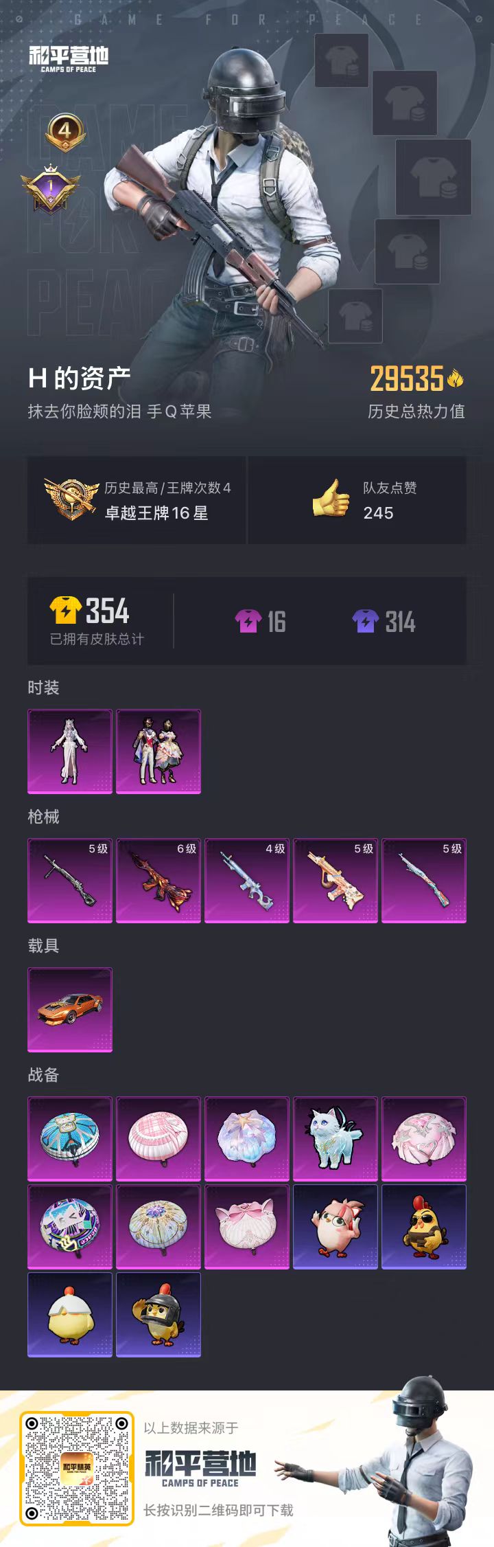 HPSJ40670和平精英账号详情图2 HPSJ40670和平精英账号详情图2