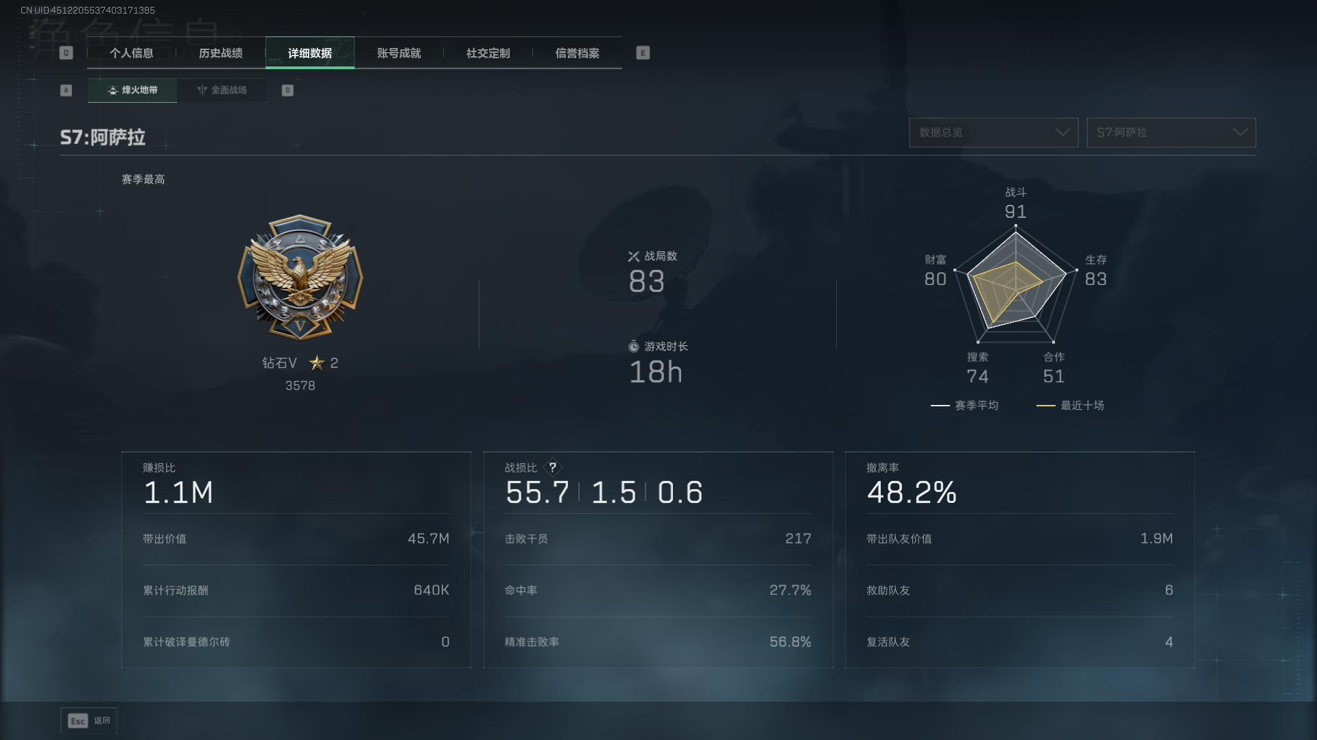 SJZQM3103814三角洲行动账号详情图4 SJZQM3103814三角洲行动账号详情图4