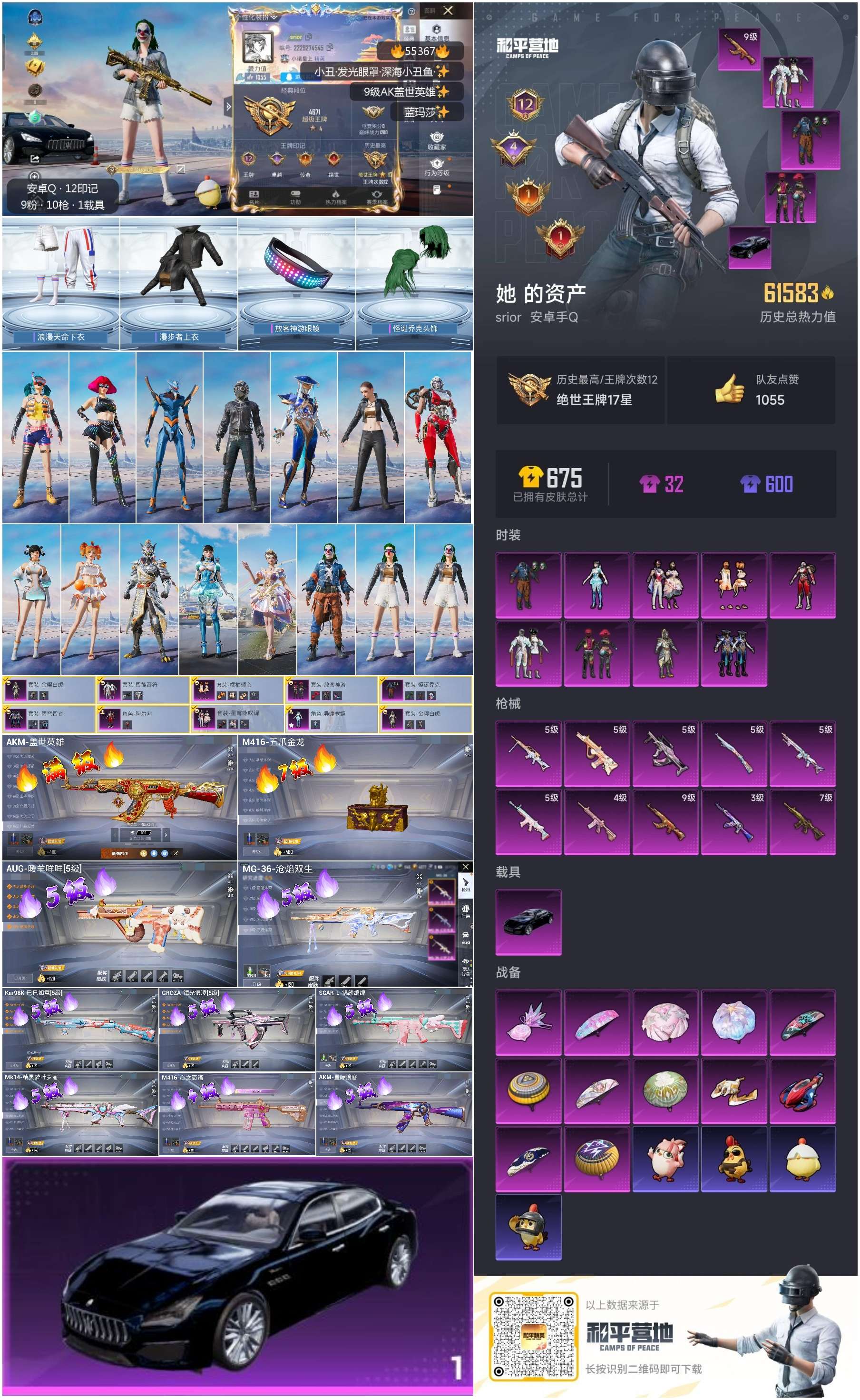 HPSJ3455060和平精英账号详情图2