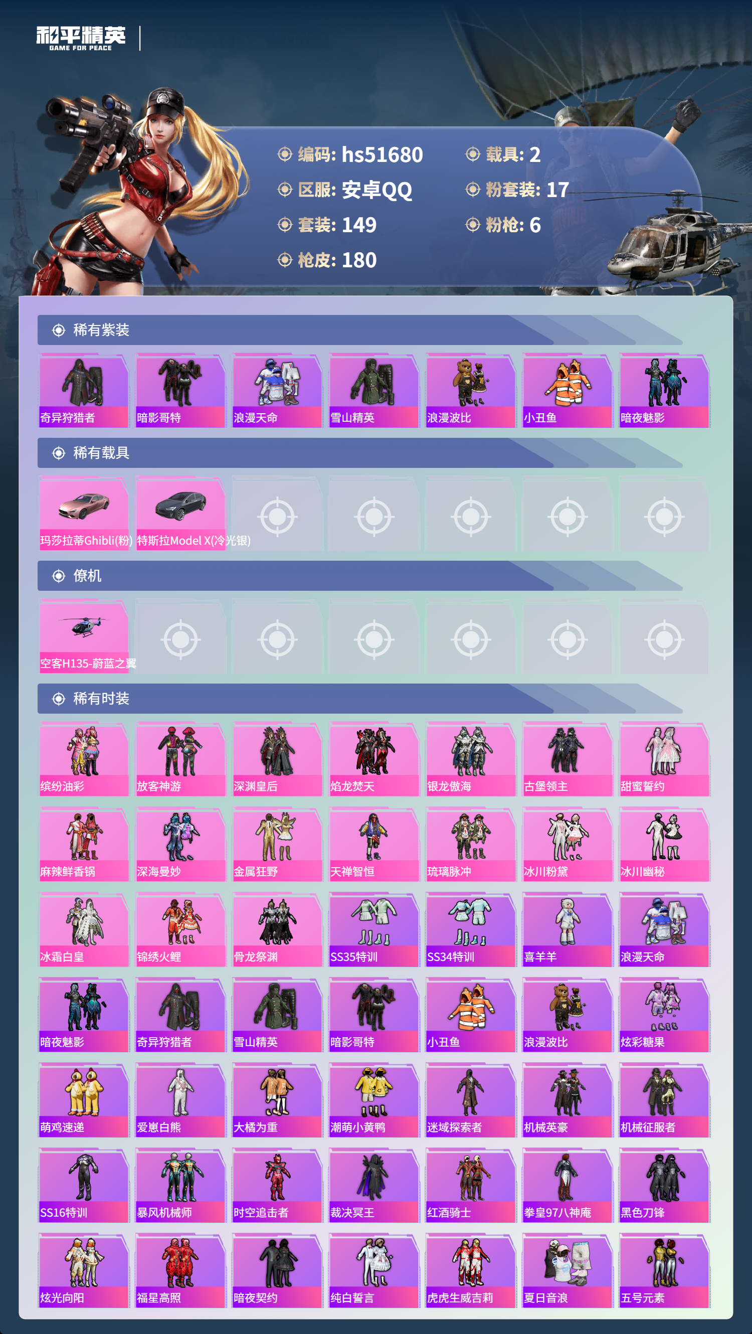 HPSJ3408288和平精英账号详情图5 HPSJ3408288和平精英账号详情图5