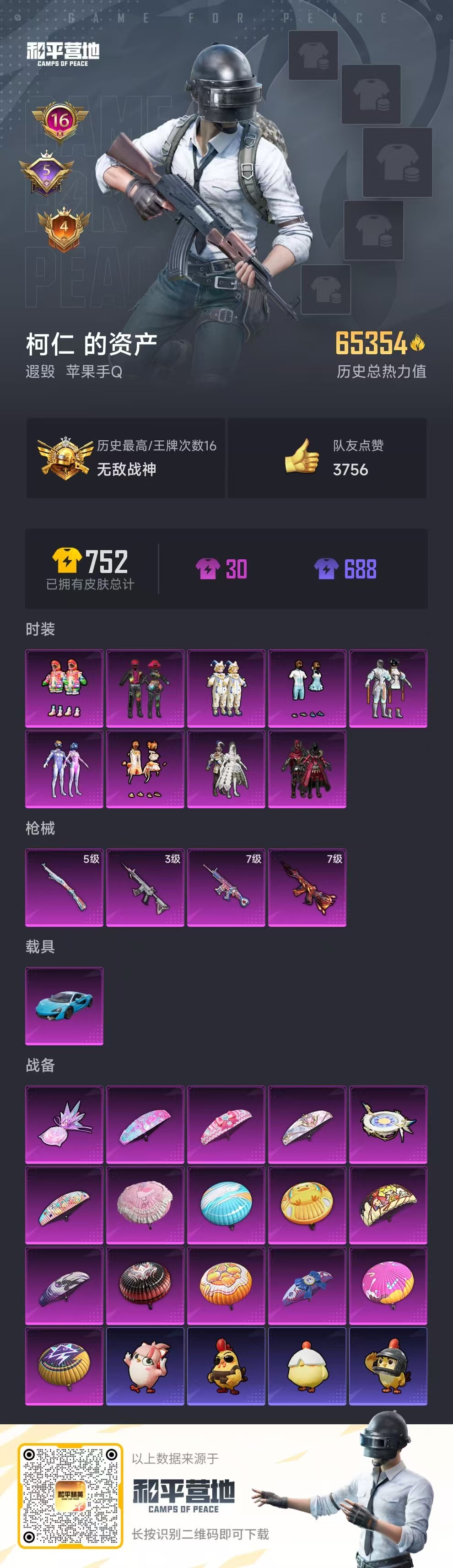 HPSJ3415002和平精英账号详情图5 HPSJ3415002和平精英账号详情图5