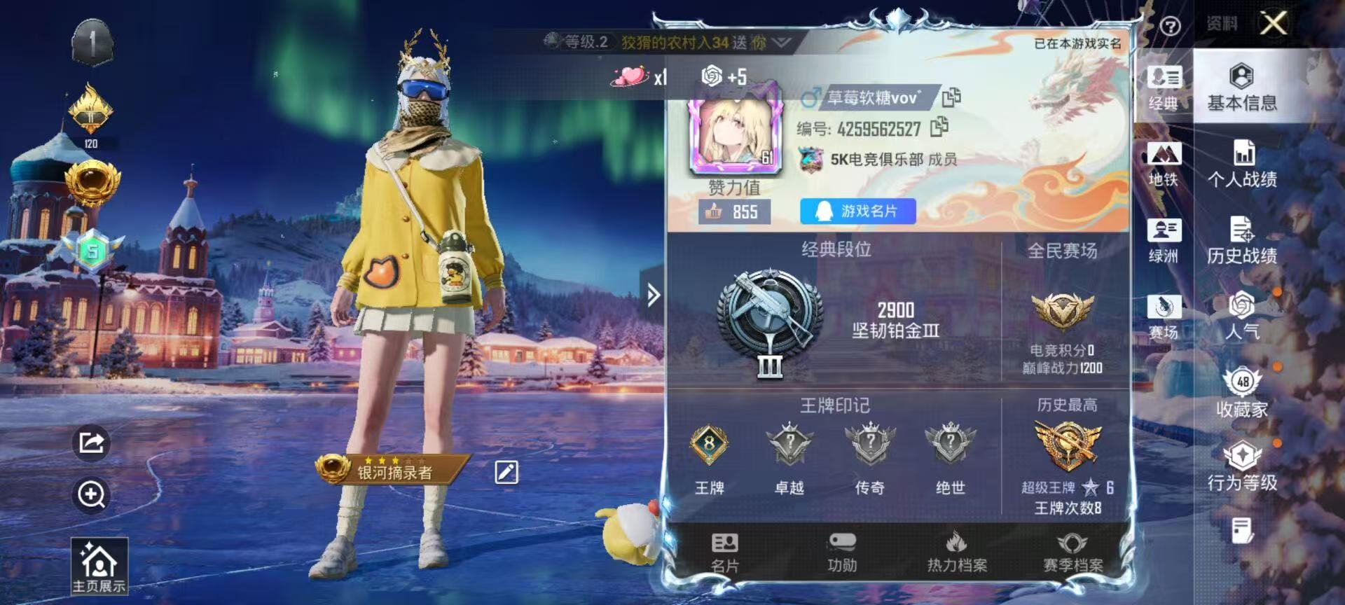 HPSJ3408232和平精英账号详情图2 HPSJ3408232和平精英账号详情图2