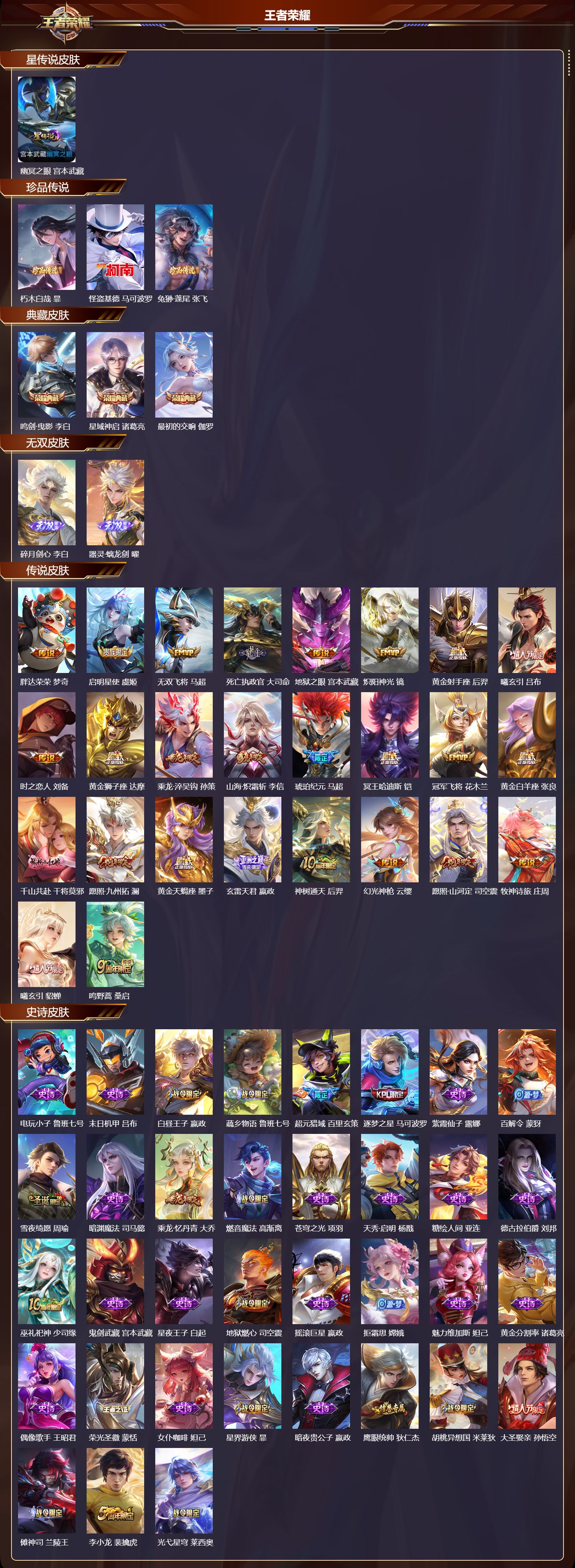 WZMK3402610王者荣耀账号详情图2