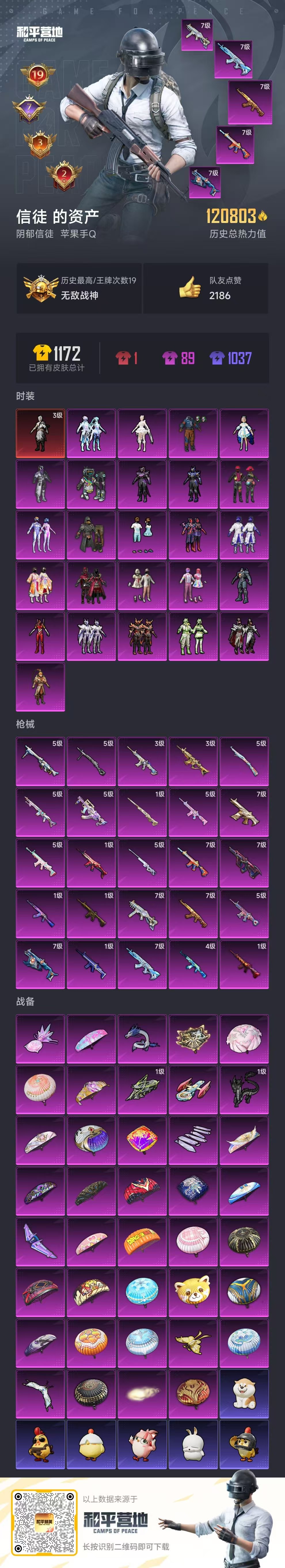 HPSJ3408297和平精英账号详情图2 HPSJ3408297和平精英账号详情图2