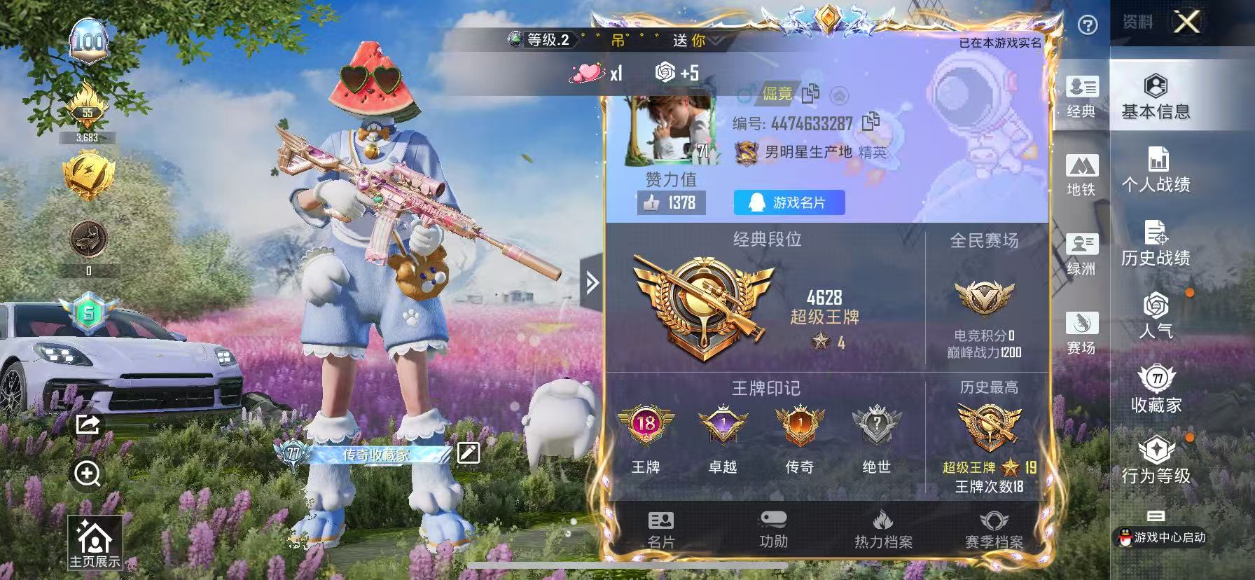 HPSJ3408225和平精英账号详情图2 HPSJ3408225和平精英账号详情图2