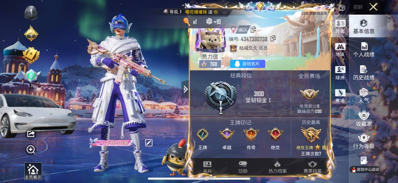 HPSJ3408292和平精英账号详情图2 HPSJ3408292和平精英账号详情图2