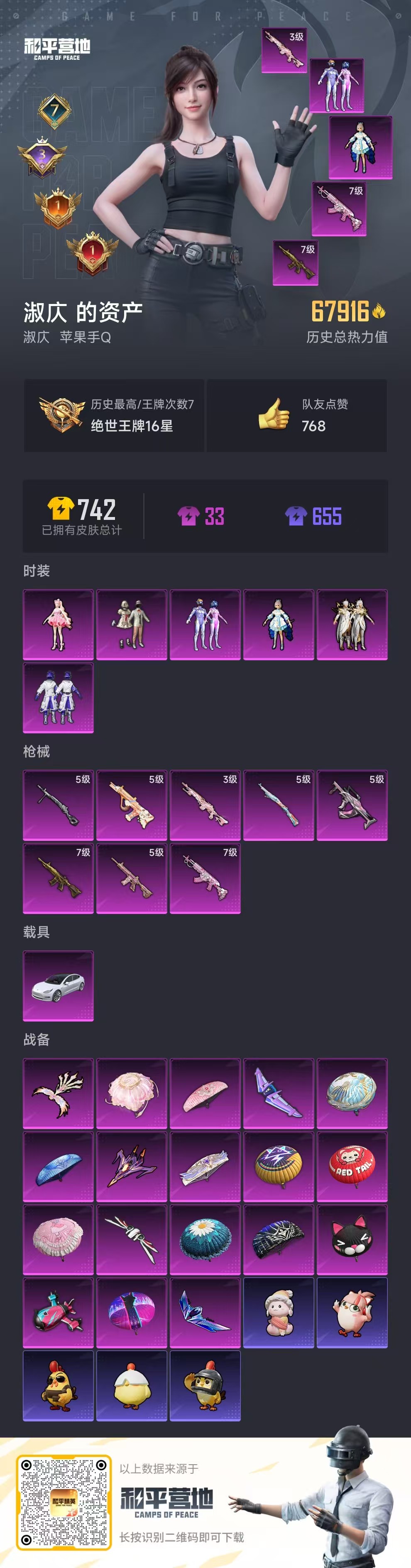 HPSJ3408292和平精英账号详情图3 HPSJ3408292和平精英账号详情图3