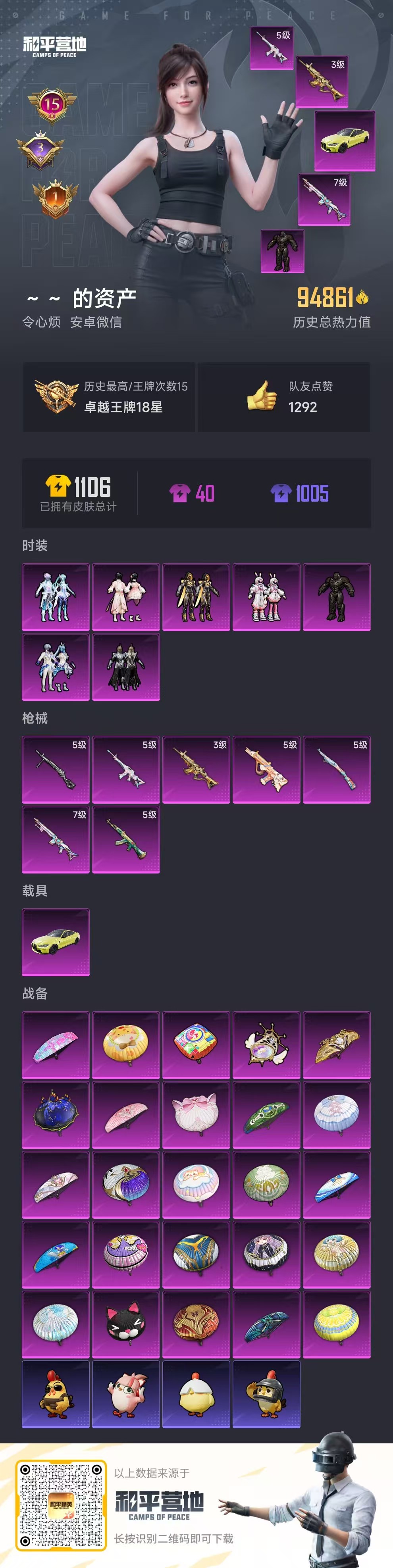 HPSJ3409426和平精英账号详情图4 HPSJ3409426和平精英账号详情图4