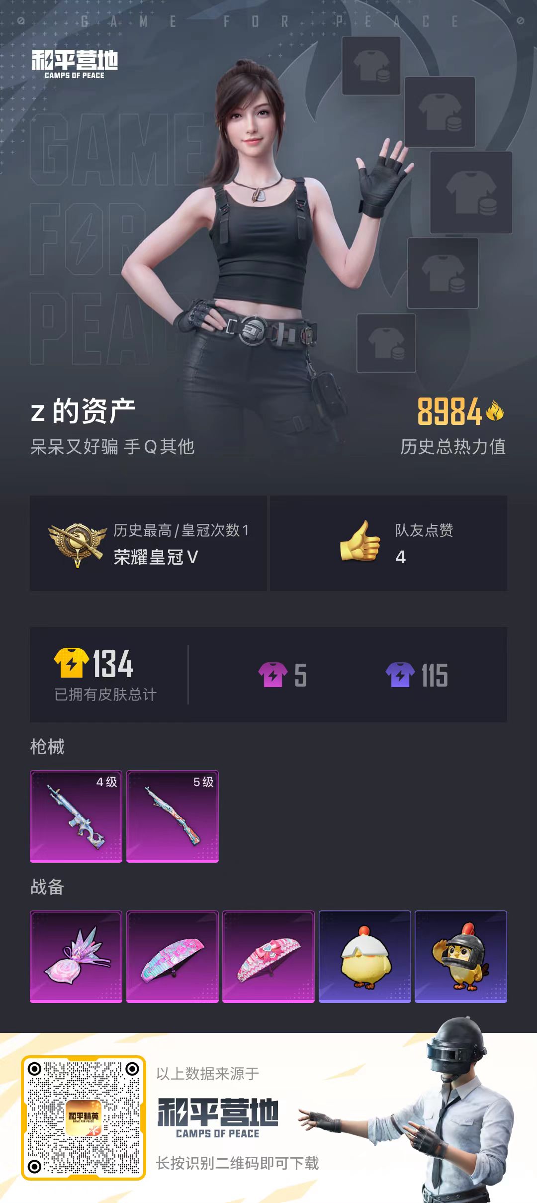 HPSJ3412991和平精英账号详情图3 HPSJ3412991和平精英账号详情图3