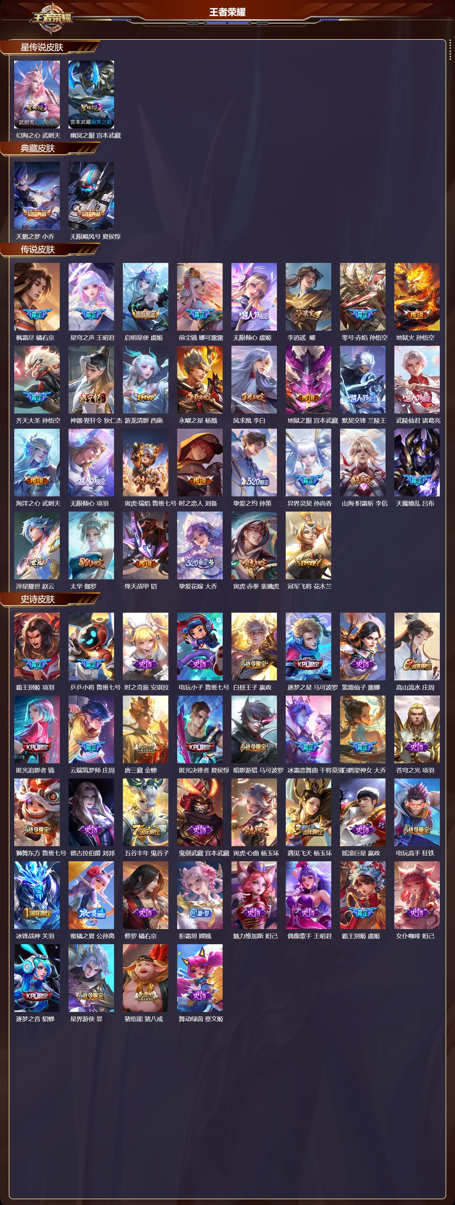 WZQM3479498王者荣耀账号详情图3