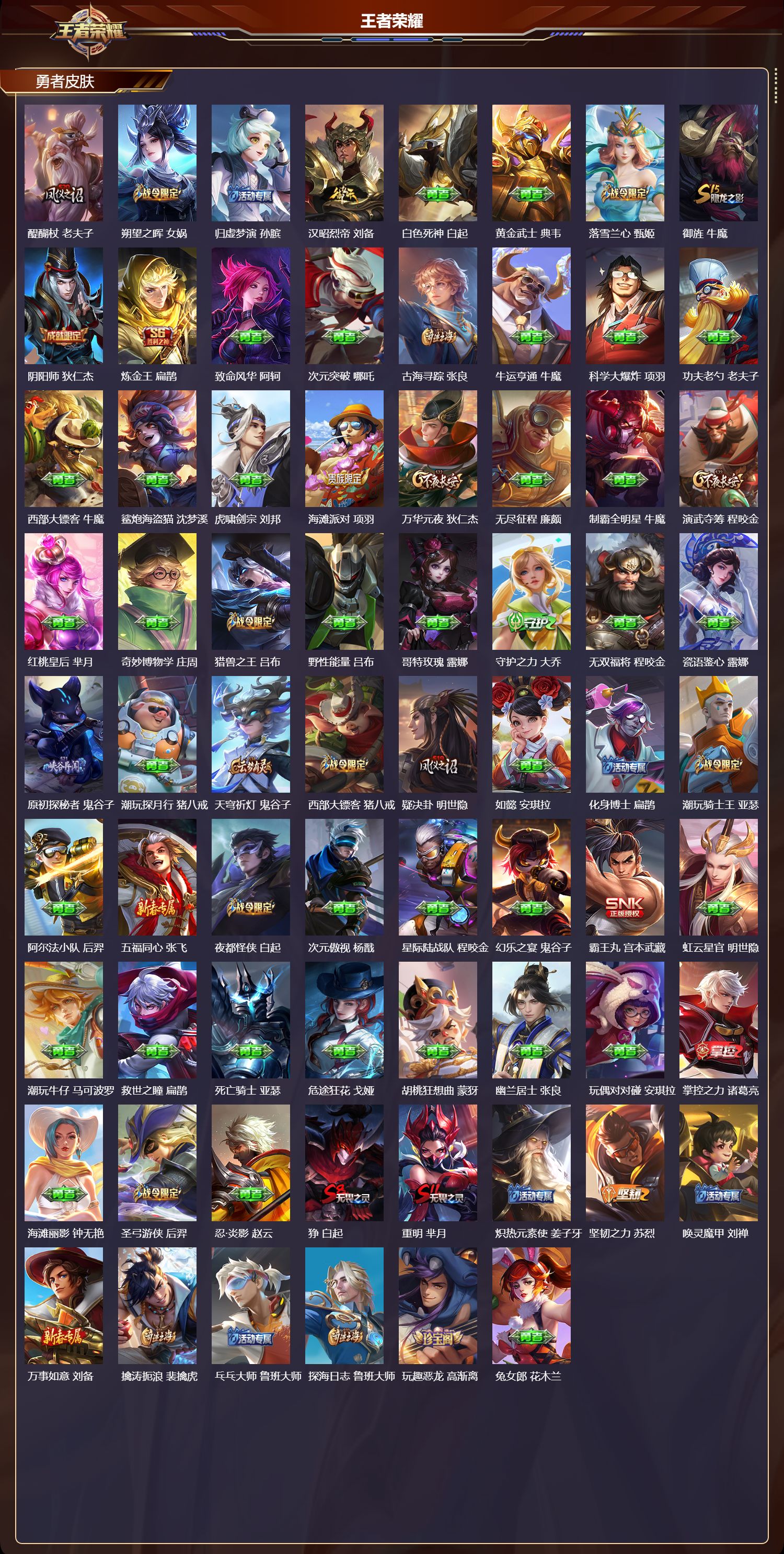 WZQM3479498王者荣耀账号详情图5