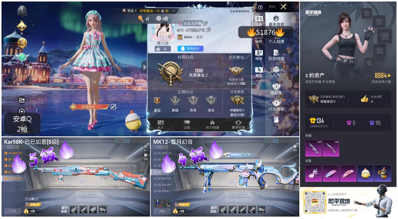 HPSJ3412991和平精英账号详情图4 HPSJ3412991和平精英账号详情图4