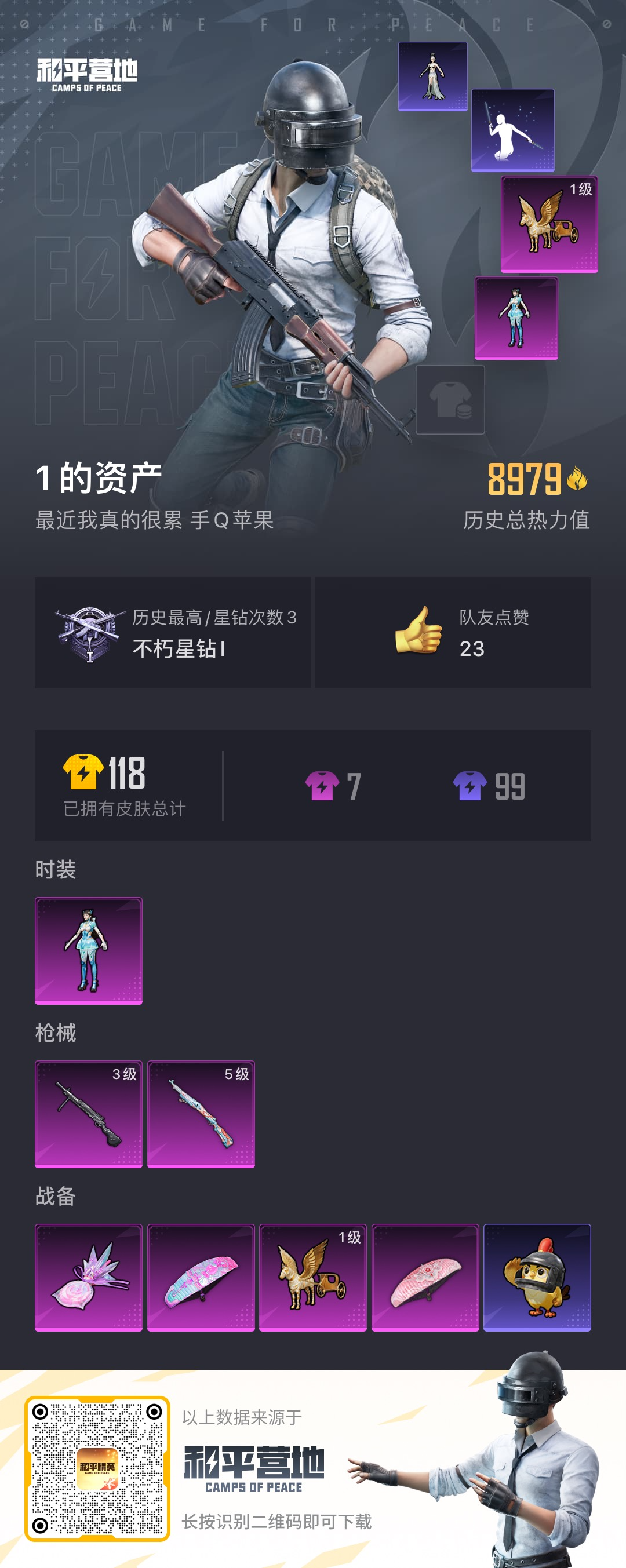 HPSJ3416111和平精英账号详情图3 HPSJ3416111和平精英账号详情图3