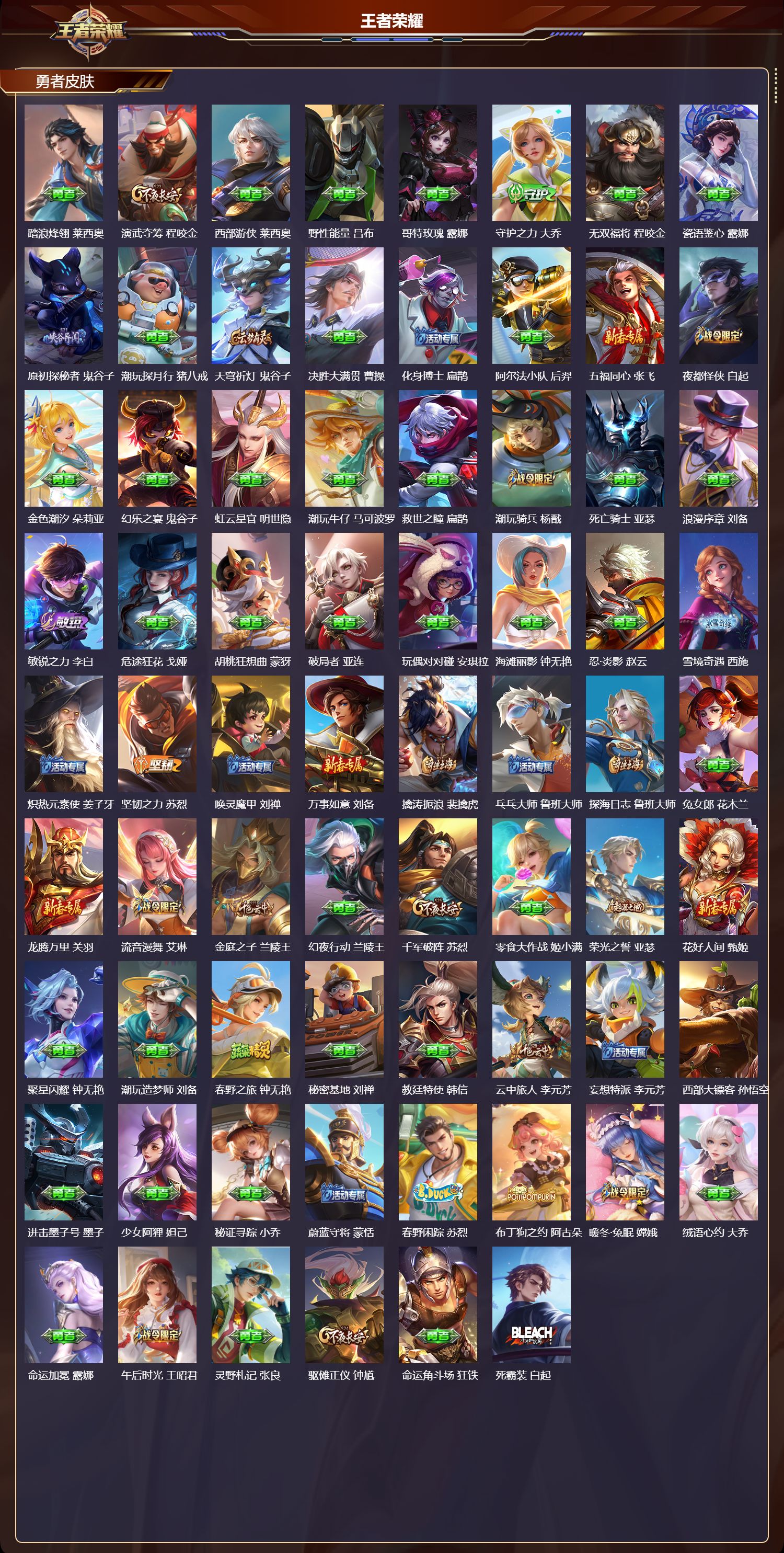 WZMK3414003王者荣耀账号详情图4 WZMK3414003王者荣耀账号详情图4