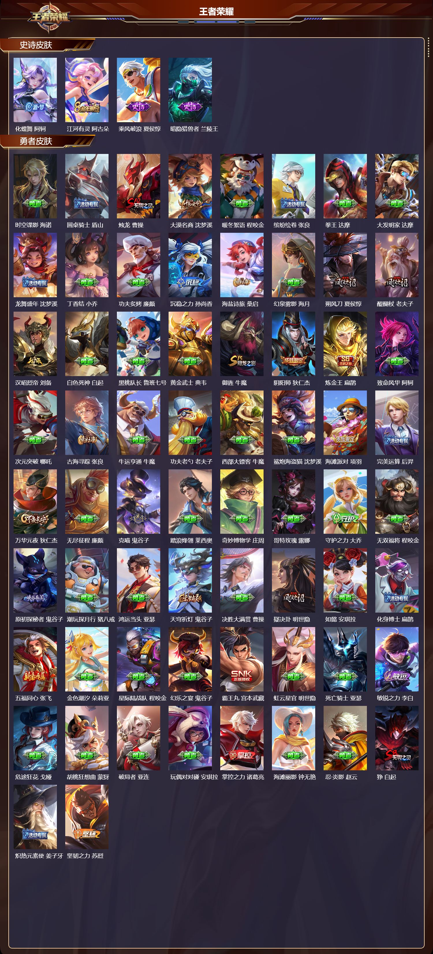 WZMK3406103王者荣耀账号详情图3