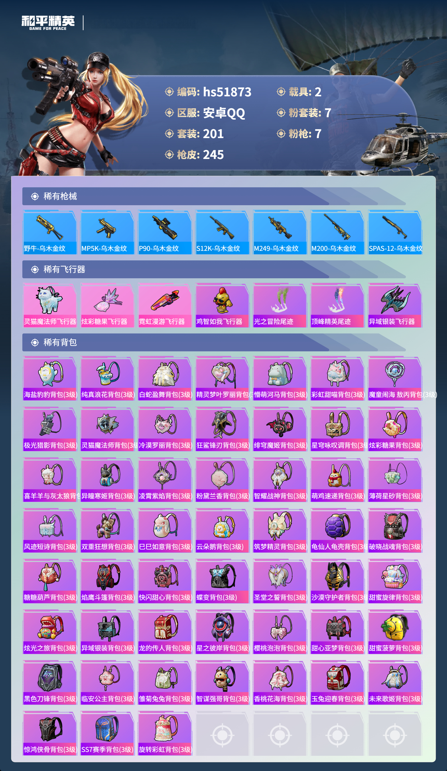 HPSJ3412989和平精英账号详情图10 HPSJ3412989和平精英账号详情图10