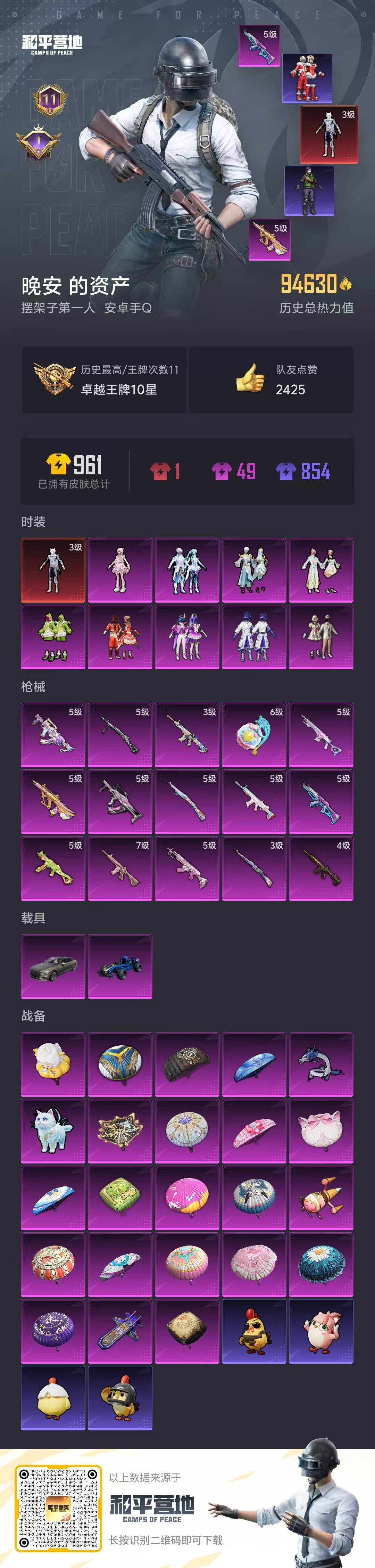 HPSJ3408984和平精英账号详情图5 HPSJ3408984和平精英账号详情图5