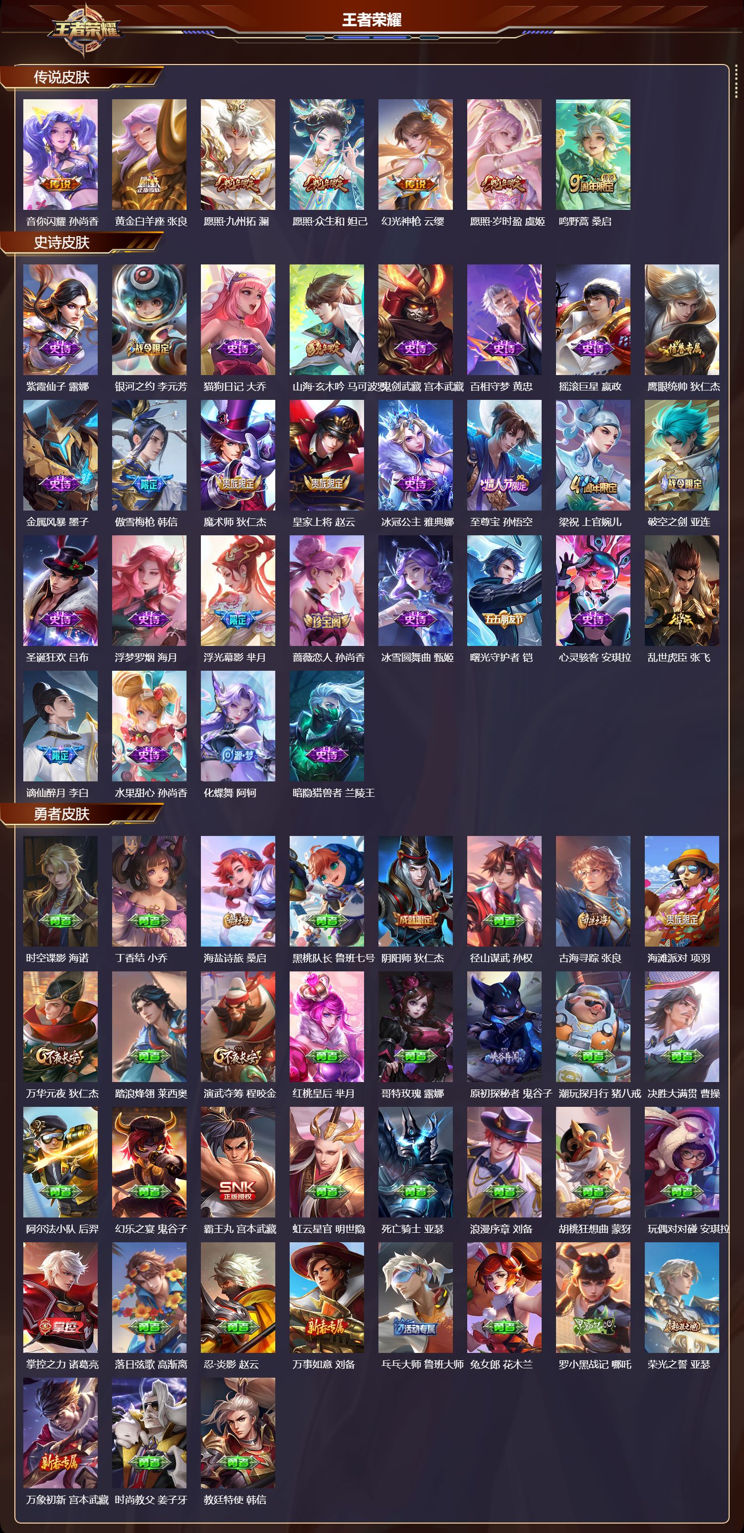 WZMK3409335王者荣耀账号详情图2 WZMK3409335王者荣耀账号详情图2