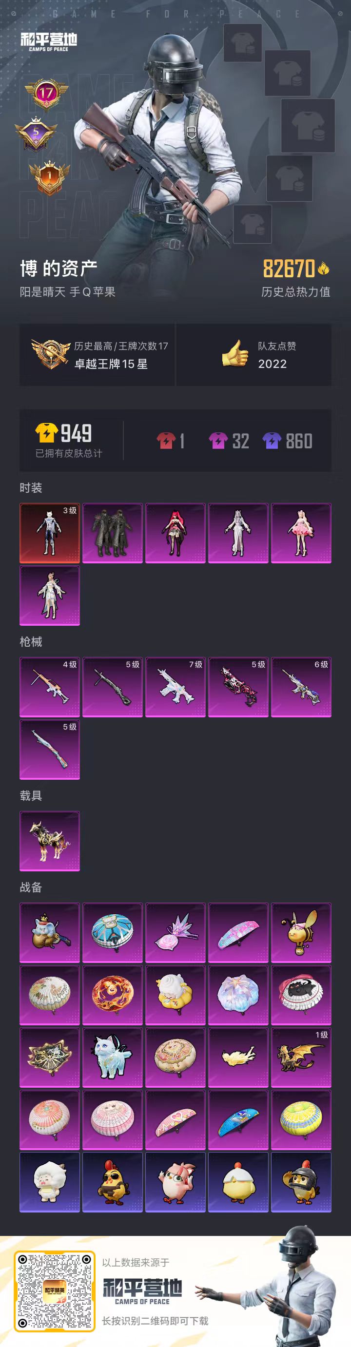 HPSJ3417089和平精英账号详情图3 HPSJ3417089和平精英账号详情图3