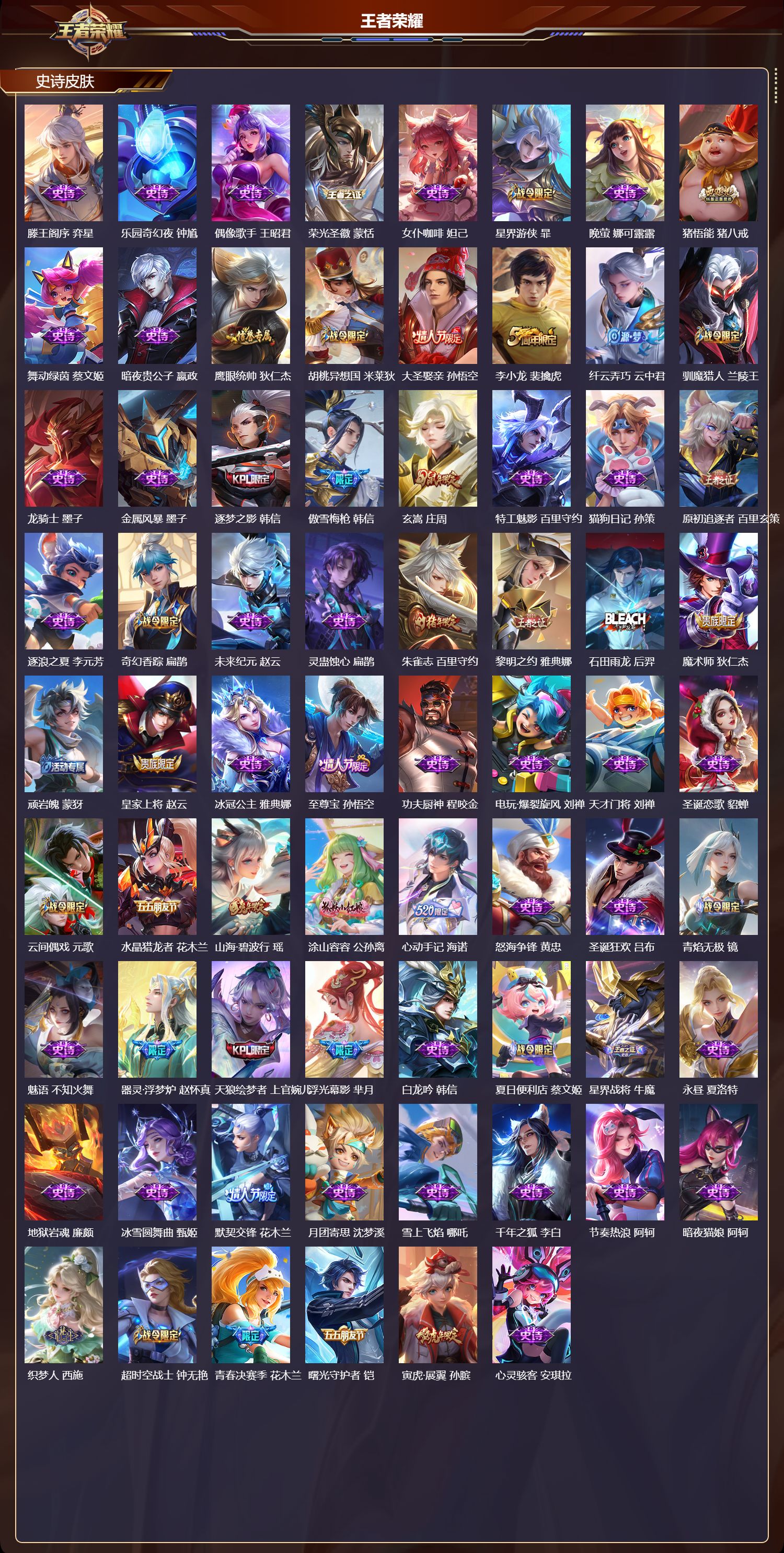 WZMK3409304王者荣耀账号详情图3